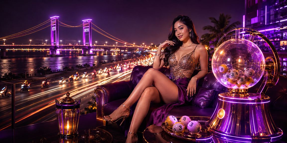 Suasana pantai dengan kegembiraan undian lotere dan hadiah bernilai tinggi